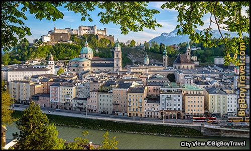 Top 10 Best Viewpoints in Salzburg Austria Most Beautiful Scenic City Views - Kapuzinerberg Monastery Panoramic Lookout Terrace