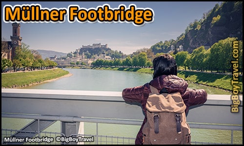 Top 10 Best Viewpoints in Salzburg Austria Most Beautiful Scenic City Views - Mullner Footbridge Salzach River Panoramic Lookout