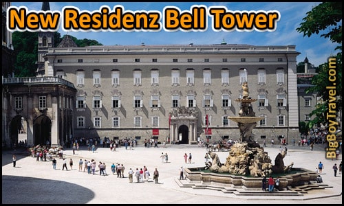 Top 10 Best Viewpoints in Salzburg Austria Most Beautiful Scenic Views - New residenz carillon Glockenspiel bell tower clock tower climb