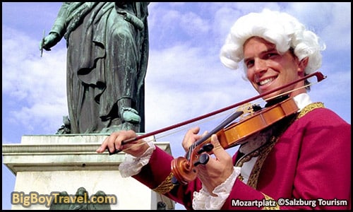 free Mozart Walking Tour In Salzburg Classical Music Locations Do It Yourself Guide - Mozart Square Mozartplatz Statue
