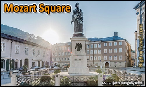 free Mozart Walking Tour In Salzburg Classical Music Locations Do It Yourself Guide - Mozart Square Mozartplatz Statue