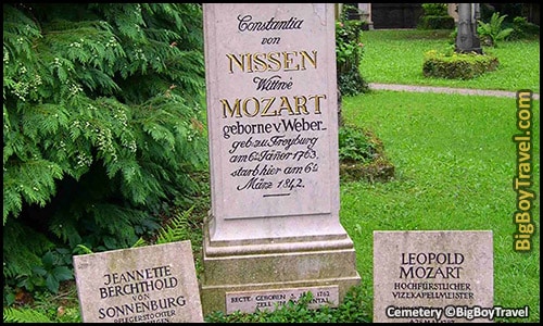 free Mozart Walking Tour In Salzburg Classical Music Locations Do It Yourself Guide - Saint Sebastian Cemetery Mozart Graves Tombs