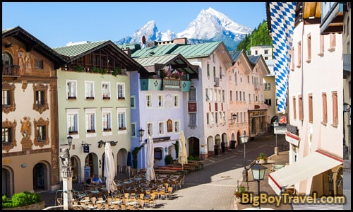 Free Old Town Berchtesgaden- Walking Tour Map - market street shopping pedestrian area