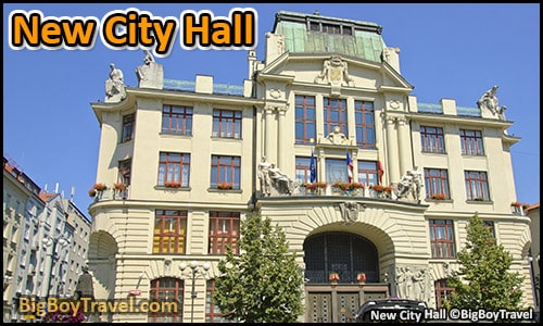 Free Prague Walking Tour Map Old Town Stare Mesto - New City Hall Marys Square