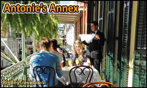 FREE New Orleans French Quarter Walking Tour Map self guided - Antonie's Annex Restaurant