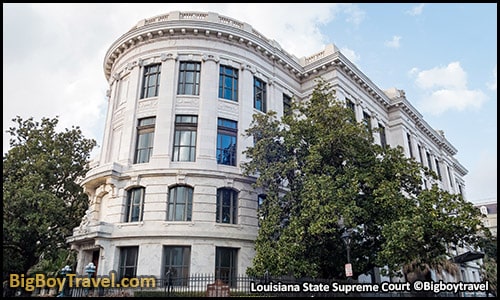 FREE New Orleans French Quarter Walking Tour Map self guided - Louisiana State Supreme Court