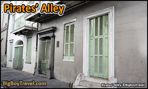 FREE New Orleans French Quarter Walking Tour Map self guided - Pirates' Alley cafe