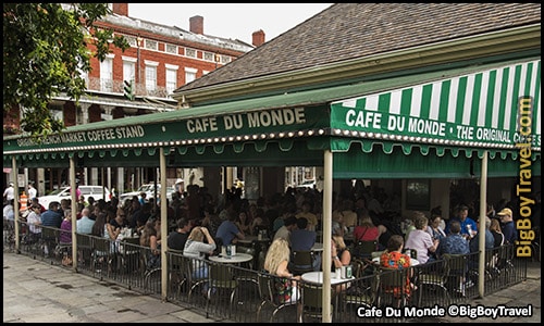 FREE New Orleans French Quarter Walking Tour Map self guided - Cafe Du Monde Beignets doughnuts