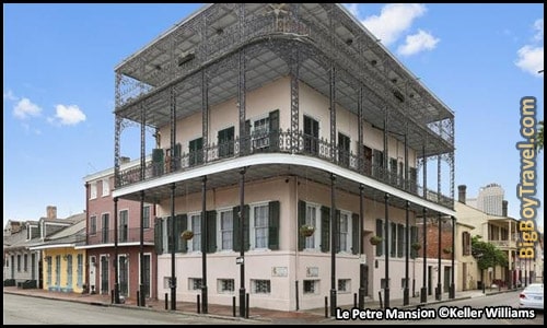 FREE New Orleans French Quarter Walking Tour Map self guided - le Pretre Mansion Sultan of Turkey Murders 716 Dauphine Street