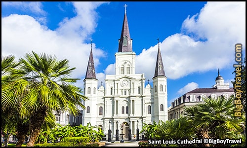FREE New Orleans French Quarter Walking Tour Map self guided - Saint Louis Cathedral