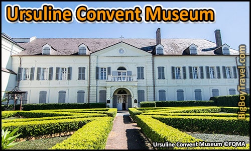 FREE New Orleans French Quarter Walking Tour Map self guided - Catholic Old Ursuline Convent Museum Vampire Caskets Haunted