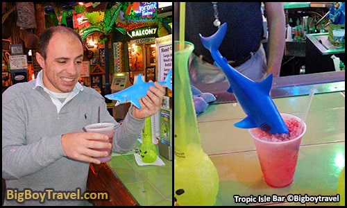 top ten must try drinks in New Orleans best Signature cocktails - Shark Attack tropical isle