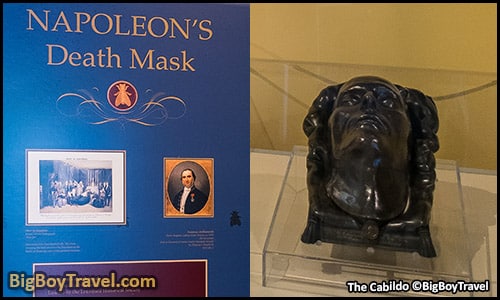 FREE New Orleans French Quarter Walking Tour Map self guided - The Cabildo Museum Napoleon Death Mask