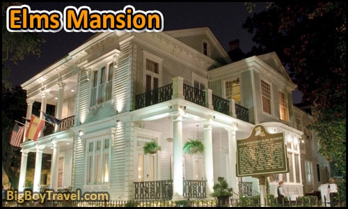 FREE New Orleans Garden District Walking Tour Map Mansions - Elms Mansion 3029 saint Charles Avenue