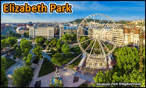 free budapest walking tour map central pest monuments - Elizabeth Park