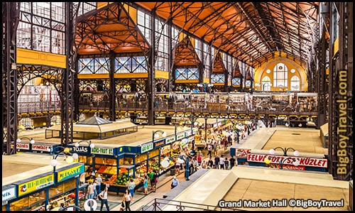 free budapest walking tour map central pest monuments - Grand Market Hall Central