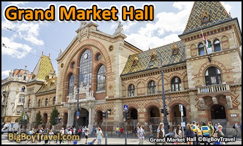 free budapest walking tour map central pest monuments - Grand Market Hall Central
