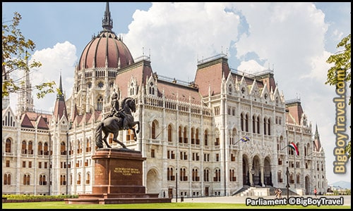 free budapest walking tour map central pest monuments - Hungarian Parliament Building exterior