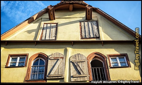 top ten hidden gems in rothenburg germany must see - medieval houses Hayloft Windows