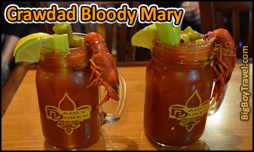top ten must try drinks in New Orleans best Signature cocktails - Crawdad Bloody Mary Daisy Dukes
