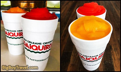 top ten must try drinks in New Orleans best Signature cocktails - drive through Daiquiris fat tuesdays Genes Curbside