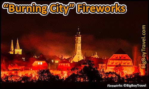 Imperial City Days In Rothenburg Reichsstadt Festtage - Burning City Fireworks show