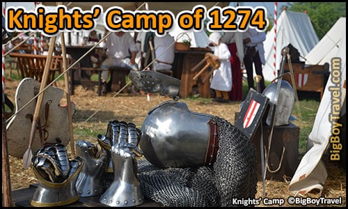 Imperial City Days In Rothenburg Reichsstadt Festtage - Knights' of 1274 Tented Camp at Night