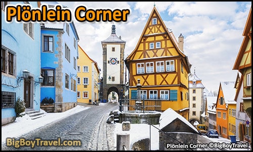 Free Rothenburg Walking Tour Map Old Town Guide Medieval City Center - Plonlein Corner