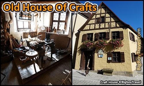 Free Rothenburg Walking Tour Map Old Town Guide Medieval City Center - old house of crafts