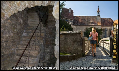 Free Rothenburg City Wall Walking Tour Map Turmweg Guide Medieval Town Walls - Saint Wolfgang Church