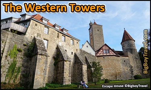 Free Rothenburg City Wall Walking Tour Map Turmweg Guide Medieval Town Walls - Escape House