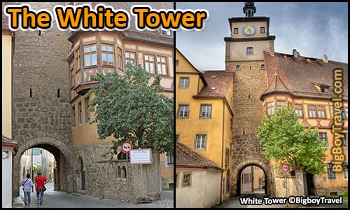 Free Rothenburg City Wall Walking Tour Map Turmweg Guide Medieval Town Walls - Jewish Quarter White Tower