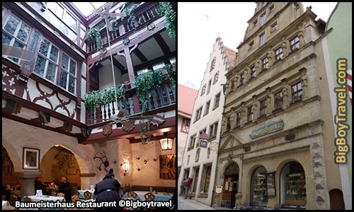 Free Rothenburg Walking Tour Map Old Town Guide Medieval City Center - Baumeisterhaus restaurant courtyard