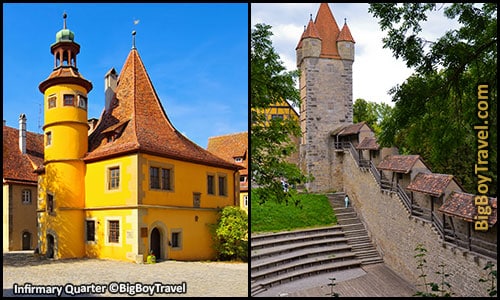 Free Rothenburg Walking Tour Map Old Town Guide Medieval City Center - Infirmary Quarter Hospital