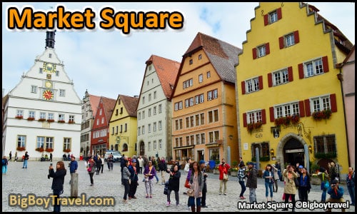 Free Rothenburg Walking Tour Map Old Town Guide Medieval City Center - Market Square Marktplatz