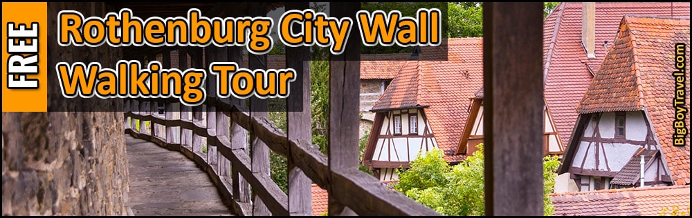 free rothenburg city walls walking tour map guide germany