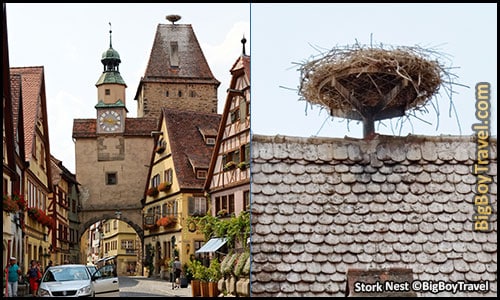 top ten hidden gems in rothenburg germany must see - Marks Tower Stork Nest