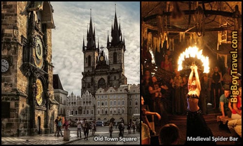 top 25 best medieval cities in europe to visit preserved - Prague Czech Republic Medieval Spider Bar Tavern