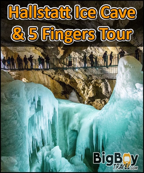 Dachstein Mountain Hallstatt Ice Cave Tour Guided 5 Fingers Lookout Alpine Hut Map