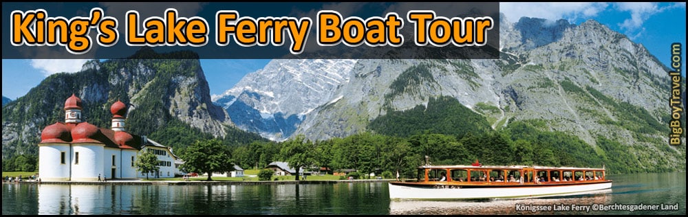 kings lake ferry boat tour in Berchtesgaden konigssee route map