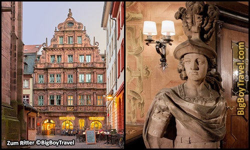Free Old Town Heidelberg Walking Tour Map Germany - Best Hotel Of The Knight Saint George Zum Ritter