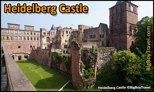 Free Old Town Heidelberg Walking Tour Map Germany - Heidelberg Castle Inside