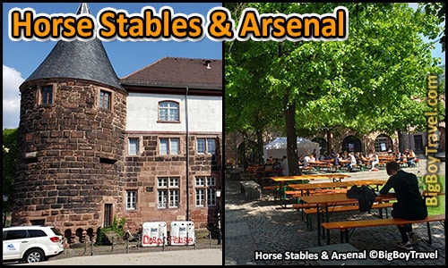 Free Old Town Heidelberg Walking Tour Map Germany - Horse Stables Arsenal Marstallhof University Cafe
