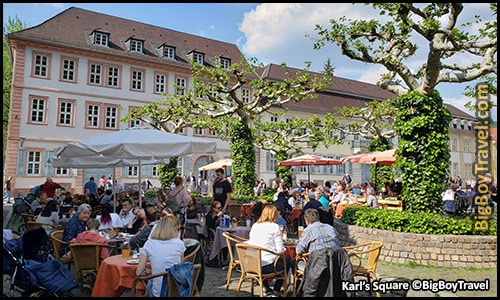 Free Old Town Heidelberg Walking Tour Map Germany - Karls Square Karlsplatz Plane Trees