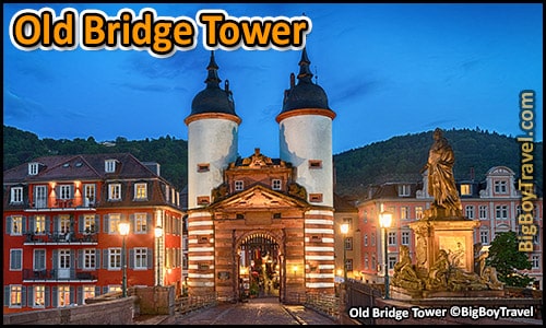 Free Old Town Heidelberg Walking Tour Map Germany - Old Bridge Tower Gate