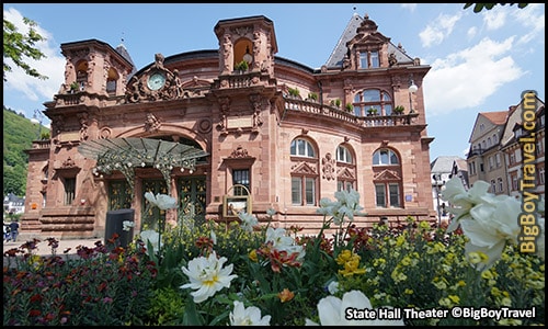 Free Old Town Heidelberg Walking Tour Map Germany - State Hall Theater Stadthalle
