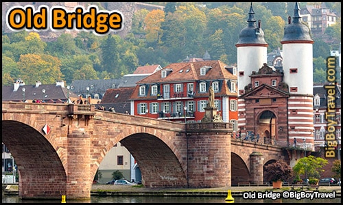 Free Old Town Heidelberg Walking Tour Map Germany - Old Bridge Alte Brucke