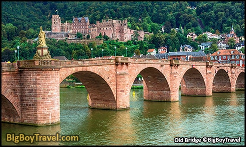 Free Old Town Heidelberg Walking Tour Map Germany - Old Bridge Alte Brucke
