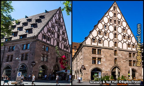 Free Old Town Nuremberg Walking Tour Map - Granary Toll Hall Mauthalle
