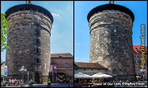 Free Old Town Nuremberg Walking Tour Map - Round Tower of Our Lady Frauentorturm